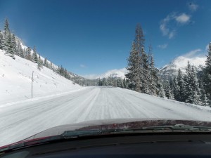 Heading downhill on Hwy 550