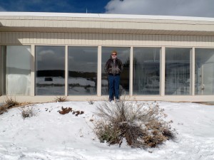 Jerry examines attached garage