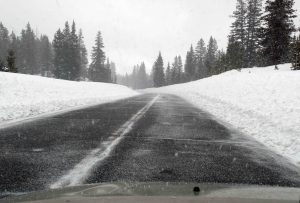 Crossing Grand Mesa on Friday, April 29