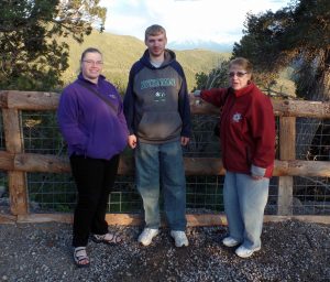 Felicity, Toby, and Pam at Glenwood Caverns