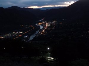 Glenwood Springs at dusk