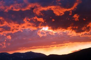 Late June sunset from The Lot