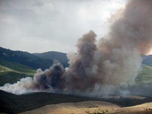 Fire between Rulison and Rife, Co