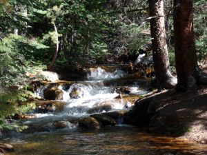 Streams were running full and noisy