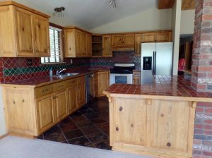 Kitchen is neat and clean