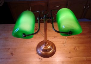 Rebuilt banker's lamp