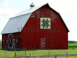 Barn with painted quilt square